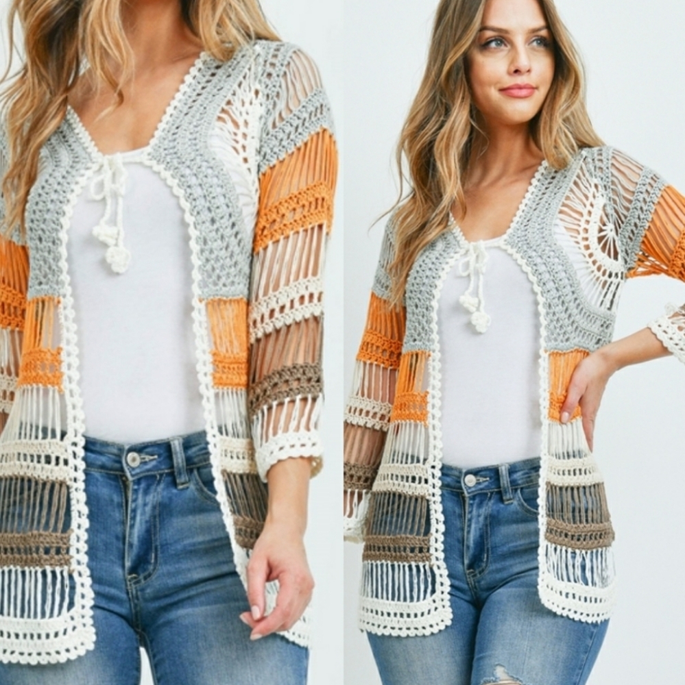 1 left💥 New boutique Crochet cardigan - Picture 2 of 13